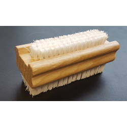 95mm Double Sided Nail Brush Wooden (single)