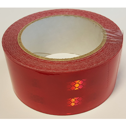 Red 50mm x 10M Reflective Self Adhesive Tape ECE104