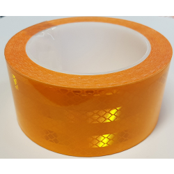 Yellow 50mm x 10M Reflective Self Adhesive Tape ECE104