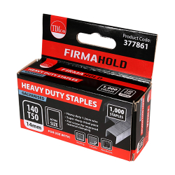 Firmahold 14mm Heavy Duty Staples Galvanised (Pack 1000)