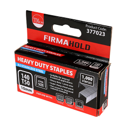 Firmahold 10mm Heavy Duty Staples Stainless Steel (Pack 1000)