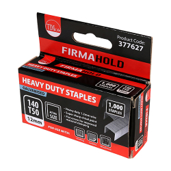 Firmahold 12mm Heavy Duty Staples Galvanised (Pack 1000)