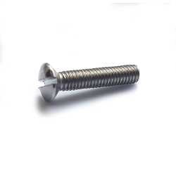 M4 x 25 Machine Screw, Raised Countersunk Slotted Stainless Steel A2 (304)