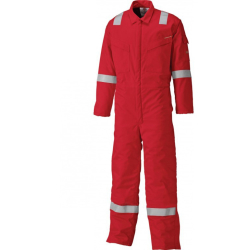 XXL (52"-54") Red Dickies Pyrovatex Flame Retardant Coveralls FR5401XXRED