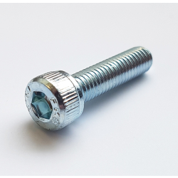 M3 x 20 Socket Cap Screw, High Tensile Grade 12.9 Bright Zinc Plated, DIN 912