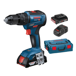 Bosch GSB18V-55 Combi Impact Drill 2 x 2.0Ah Li-ion Batteries in L-BOXX