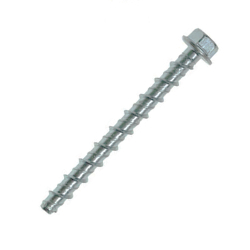 M6 x 75 Flange Hexagon Head Concrete Masonry Screw Bolt Anchor, Mechanical Galvanised