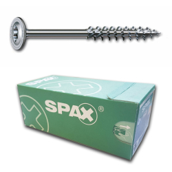 8.0 x 120mm T40 Spax Extra Long Washer Head Wood Screw, Stainless Steel