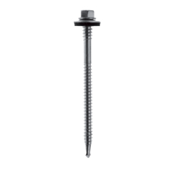 5.5 x 125mm Composite Panel Screw 4.0 - 12.0mm, 16mm Washer Bi-Metal A4 BMTSBWHT5.51255