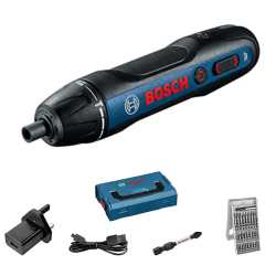 Bosch GO 3.6V Cordless Screwdriver & 25 Piece Bit Set 06019H2170