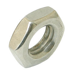 M10 Brass Nickel Plated Locks Nut, DIN 439