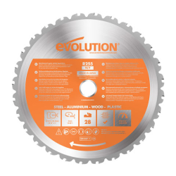 Evolution 255mm Multipurpose Mitre Cutting Blade