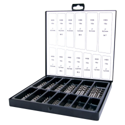 Terrax A214195 Spiral Drill Bit Set 130 Piece HSS-G (Ground High-Speed Steel)