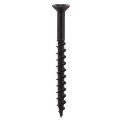 4.0 x 45mm (8x1"3/4) Timco Carcass Screws, Black Phosphate Countersunk Pozi No.2, Boxed in 500's 40045CARC