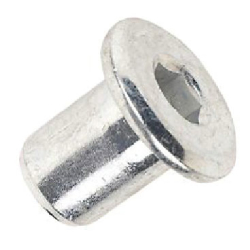 M6 x 15mm Joint Connector Nut, Steel Bright Zinc Plated