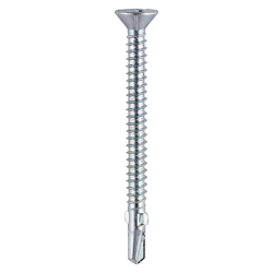 Timco 5.5 x 50mm Countersunk Self Drill Screws, Timber To Steel 1.2-3.0mm, Bright Zinc Plated, No3. Phillips Drive