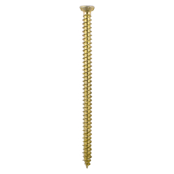 7.5 x 100mm Timco Multi-Fix Concrete screw, Zinc and Yellow, 00100TCON