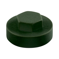 16mm Cover Cap Olive Green to suit hexagon head self drill screws with 16mm washers