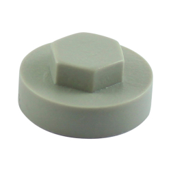 16mm Cover Cap Goosewing Grey to suit hexagon head self drill screws with 16mm washers